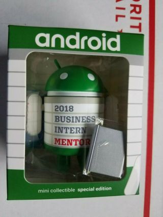Rare Google Android Mini Collectible " 2018 Business Intern Mentor " Figure