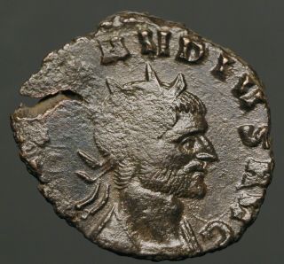 Z - 507b Claudius Ii Gothicus,  Ad 268 - 270,  Ae Antoninianus.  Genius Standing Left