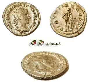 Roman Empire,  Gordian Iii,  238 - 244 Silver Antoninianus.