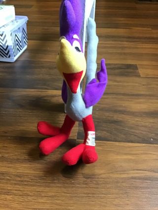 Vintage 1971 Warner Bros Road Runner Stuffed By Mighty Star W/ Tags Approx.  12”