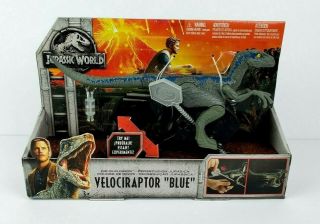 Jurassic World Fallen Kingdom Mattel Velociraptor Blue Rip - Run Dinos