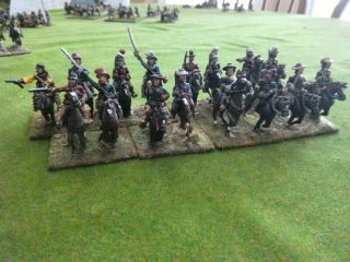 25/28mm Painted Metal English Civil War/thirty Years War Assorted Cavalrymen X16