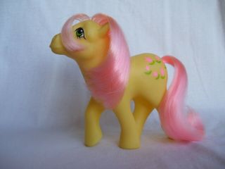 Vintage Mlp G1 My Little Pony Posey Pink Hair Vibrant Color Wow Euc