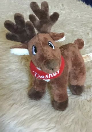 Dan Dee Collectors Choice Plush Christmas Dasher Reindeer Red Scarf Soft 9” 2010