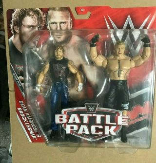 Wwe Wrestling Battle Pack Series 43.  5 Dean Ambrose & Brock Lesnar Action Figure