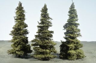 Professionally Made Model Fir Trees,  6 " High,  N - Ho - O - S,  Priority