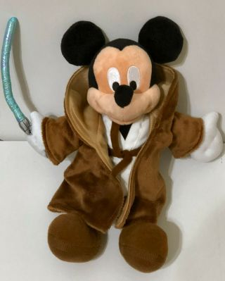 Mickey Mouse Star Wars Disney Parks Plush Jedi Luke Skywalker Disneyland 10 " 