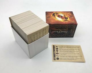 2003 Trivial Pursuit Lord Of The Rings Edition Board Game Question Cards W/ Box