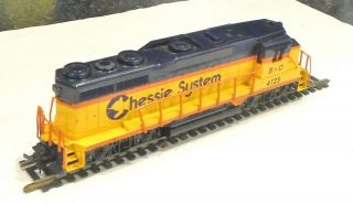 Ho,  Train Engine,  Chessie System Gp30,  4125,  Bachmann,  Runs W/matching Caboose