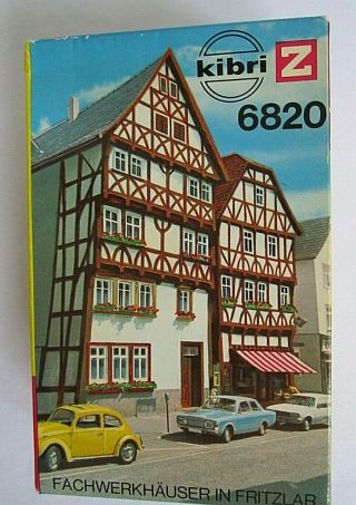 Z Scale Kibri 6820,  Timber Framed Houses (pack Of 2) Open Box - Complete
