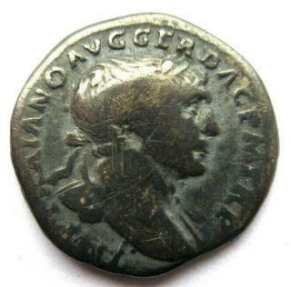 Denar Of Trajan Rv.  Arabia Standing Left