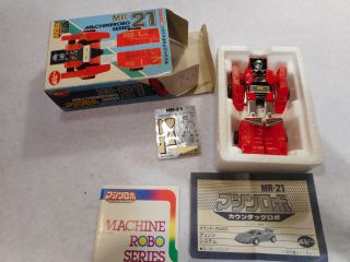 Vintage Bandai Machine Robo Series Mr - 21,  With Box And Papers.