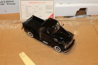 J356 Danbury 1953 Gmc 1/2 - Ton Pickup 1:24 Black,  Title,  Le2938/5k