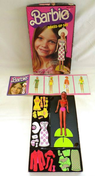 Vintage 1977 Barbie Dress - Up - Set By Colorforms - Do Not Know If Complete?