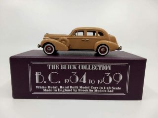 Brooklin Models Bc004 1:43 1938 Buick Special 4 - Door Touring Sedan - Corot Beige