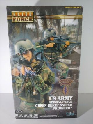 Bbi 12 " Action Figure Elite Force Us Army Spec.  Force Green Beret Sniper Prowler