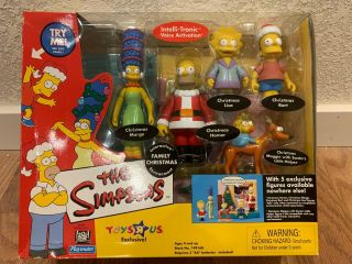 The Simpsons - Family Christmas Interactive - Toysrus Exclusive - Playmates 2001