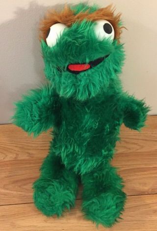 Knickerbocker Sesame Street Oscar The Grouch 15 " Plush Vintage Muppet 1981