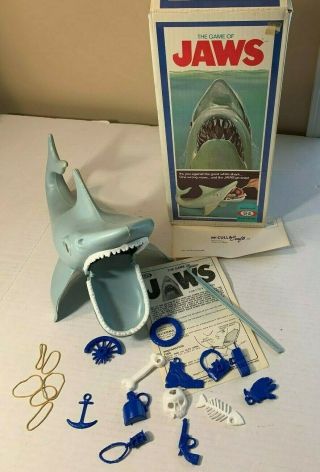 Vintage Ideal Game Of Jaws Great White Shark Complete W/instructions