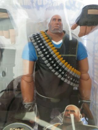Neca Team Fortress 2 The Heavy Moc Blue Version 2013 Action Figure 7 " Game