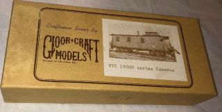 Gloor Craft Ho Nyc 1900 Series Wood Caboose York Central 327 Kit