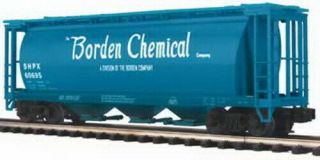 Mth 20 - 97463 Borden Chemical 3 - Bay Cylindrical Hopper Car Ln/box