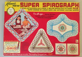 Vintage 1969 Kenner Spirograph Not Complete -
