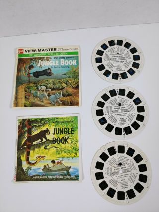 Vintage 1966 Gaf View - Master Walt Disney Jungle Book 3 Reel Set B363