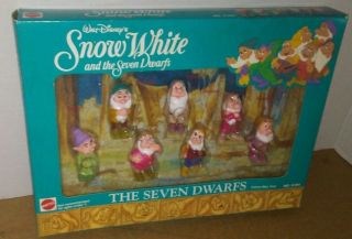 Mattel Snow White & The Seven Dwarfs Disney Collectible Figurine Vintage Toy