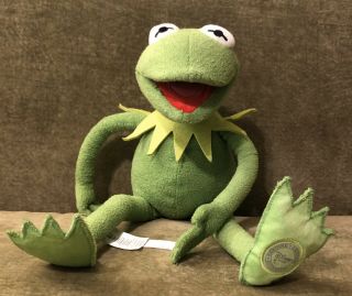 Disney Store Authentic 18 " Kermit The Frog Muppets Stuffed Plush Doll Toy