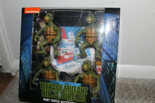 Neca Tmnt Ninja Turtles Baby Turtle Accessory Set 4 Pack