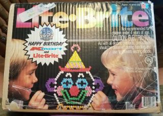 Vtg 1979 Litebrite - Kmart 25th Anniversary - Includes 27 Outlines And Pegs