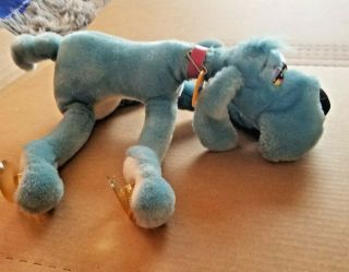 1988 Dakin 20 " Plush Foofur Cartoon Blue Dog Stuffed Animal Toy Phil Mendez