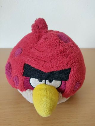 Angry Birds Plush Red Spots No Sound Big Brother Terence Red Bird 5 "