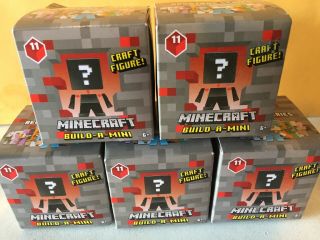 5 Mattel Minecraft Redstone Series 11 Build A Mini Mojang Collectable Toy