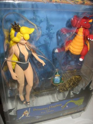 1983 Dragons Lair 3D Princess Daphne w/ Fire Drake Series 1 Figure 2