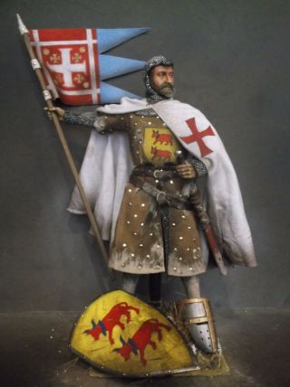 12 " Custom Gaston Iv Of Bearn,  Knight Of The First Crusade 1/6 Figure Ignite
