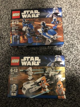 Lego Star Wars Mandalorian And Clone Trooper Battle Packs 7914,  7913