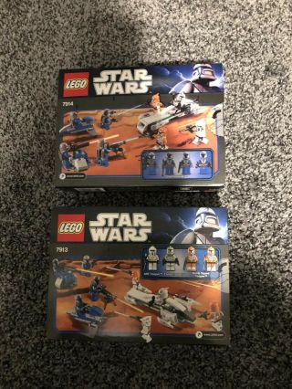 LEGO Star Wars Mandalorian and Clone Trooper Battle Packs 7914,  7913 2