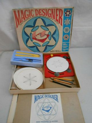 1967 Lakeside Toys Magic Designer Hoot Nanny Draw Geometric Designs,  Box 8245