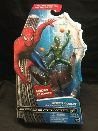 Spider - Man 3 Green Goblin Action Figure W Battle Glider (2007 Hasbro)