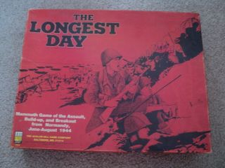 The Longest Day Board Game,  Avalon Hill,  Partially Punched,  7 Game Boards
