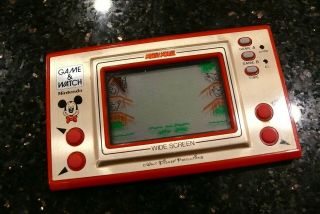 Nintendo Mickey Mouse Vintage Electronic Handheld Video Game And Watch✨wow✨