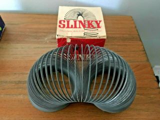 Vintage Box James Industries Slinky Metal Wire Toy