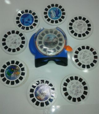 Orange & Blue View - Master W/ Over 60,  Reels 2002 Mattel Fisher - Price Great Cond