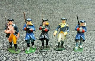 Vintage Marx Wow Civil War Confederate Soldiers 5x Warriors Of The World
