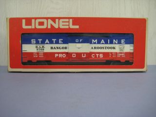 Lionel 9709 State Of Maine Box Car With Box Same Day