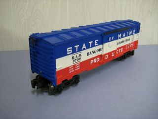 Lionel 9709 State of Maine Box Car with Box Same Day 2