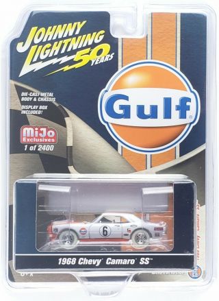 Boxscratcheschase 1968 Camaro Ss 6 Gulf 50th Ann 1/64 Johnny Lightning Jlcp7240
