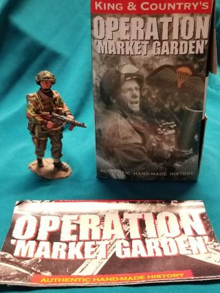 King & Country Operation Market Garden Mg011 British Airborne Lt.  With Sten.